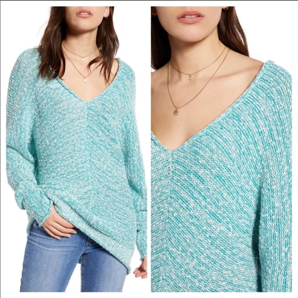 Free People oversized V-neck sweater - Picture 2 of 6